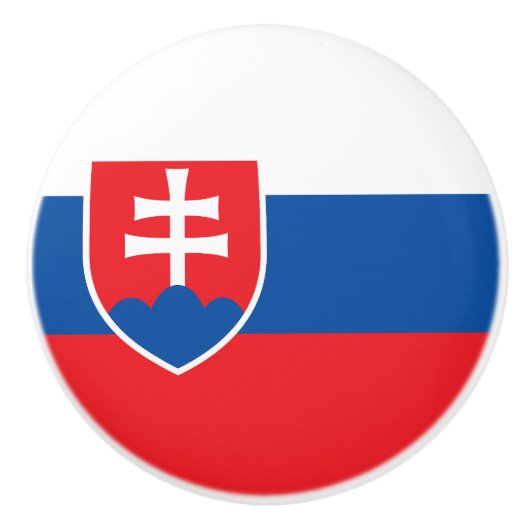 Slowakei-Flagge Keramikknauf (Vorderseite)
