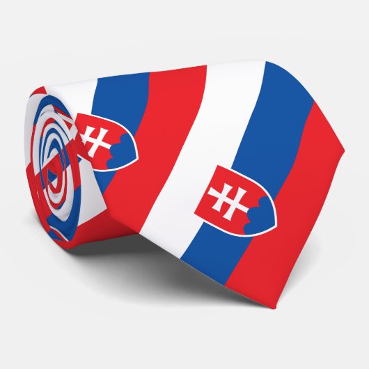 Slowakei-Flagge Krawatte (Gerollt)