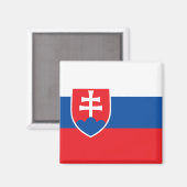 Slowakei-Flagge Magnet (Vorderseite/Rückseite)