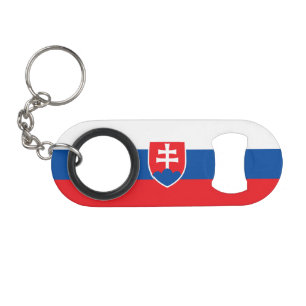 Slowakei-Flagge Mini Flaschenöffner