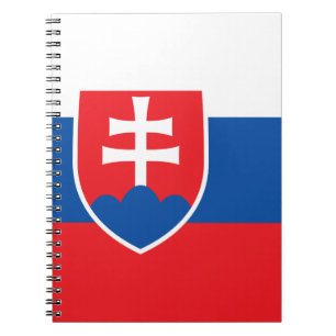 Slowakei-Flagge Notizblock
