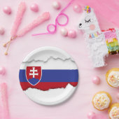 Slowakei-Flagge Pappteller (Party)