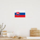 Slowakei-Flagge Poster (Küche)