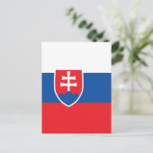 Slowakei-Flagge Postkarte (Stehend Vorderseite)