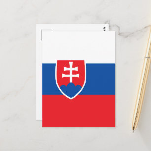 Slowakei-Flagge Postkarte