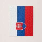 Slowakei-Flagge Puzzle (Vertikal)