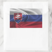 Slowakei-Flagge Rechteckiger Aufkleber (Tasche)