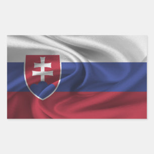 Slowakei-Flagge Rechteckiger Aufkleber