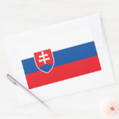 Slowakei-Flagge Rechteckiger Aufkleber (Umschlag)