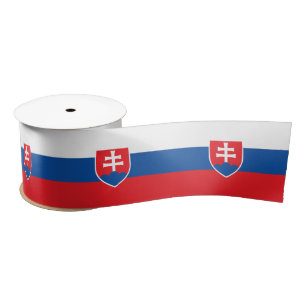 Slowakei-Flagge Satinband