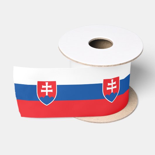 Slowakei-Flagge Satinband (Spule)