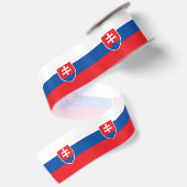 Slowakei-Flagge Satinband (Rückseite)