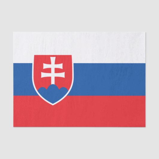 Slowakei-Flagge Seidenpapier (Vorderseite)
