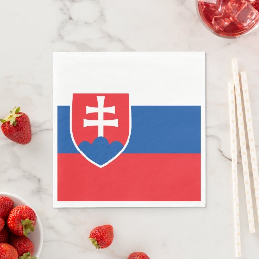 Slowakei-Flagge Serviette (Beispiel)