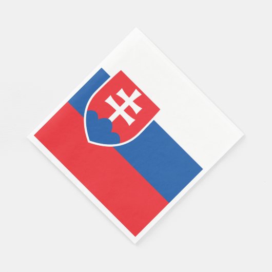 Slowakei-Flagge Serviette (Ecke)