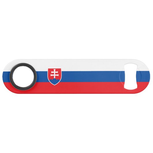 Slowakei-Flagge Speed Flaschenöffner (Vorderseite (Horizontal))