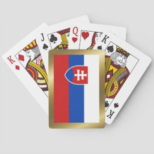 Slowakei-Flagge Spielkarten