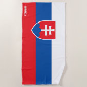 Slowakei Flagge Splendid Patriotic Strandtuch (Vorderseite)