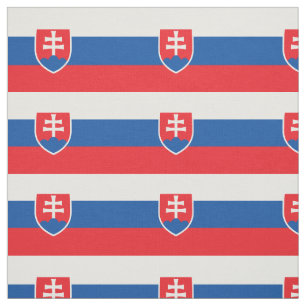 Slowakei-Flagge Stoff
