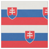 Slowakei-Flagge Stoff (Nahaufnahme)