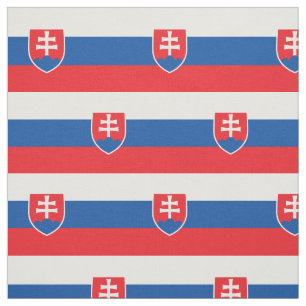 Slowakei-Flagge Stoff