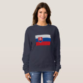 Slowakei-Flagge Sweatshirt (Vorne ganz)