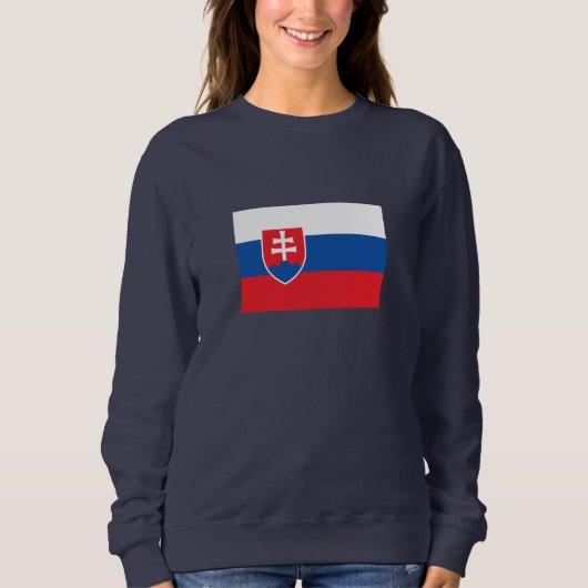 Slowakei-Flagge Sweatshirt (Vorderseite)