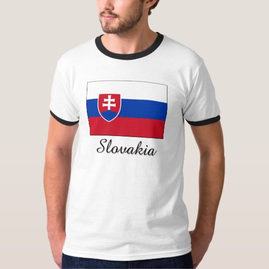 Slowakei-Flaggen-Entwurf T-Shirt (Vorderseite)