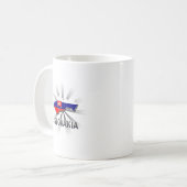 Slowakei-Flaggen-Karte 2,0 Kaffeetasse (Vorderseite Links)