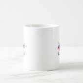 Slowakei-Flaggen-Karte 2,0 Kaffeetasse (Mittel)