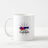 Slowakei-Flaggen-Karte 2,0 Kaffeetasse (Links)