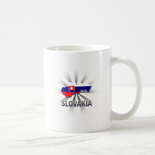 Slowakei-Flaggen-Karte 2,0 Kaffeetasse (Rechts)