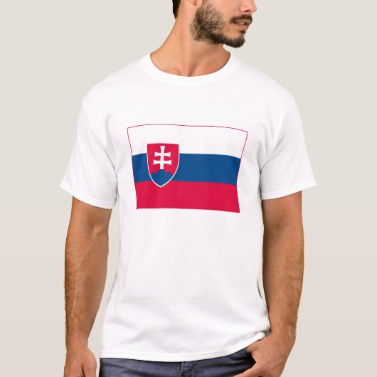 Slowakei-Flaggen-T - Shirt (Vorderseite)