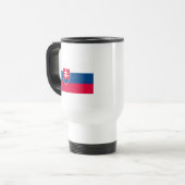 Slowakei-Flaggen-Tasse Reisebecher (Vorderseite Links)