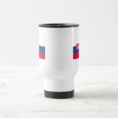 Slowakei-Flaggen-Tasse Reisebecher (Mittel)