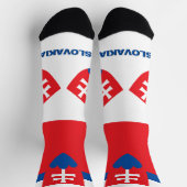 Slowakei Flaggenpatriotisch, Nachhaltige Slowakei Socken (Oben)