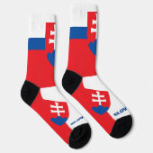 Slowakei Flaggenpatriotisch, Nachhaltige Slowakei Socken (Rechts)