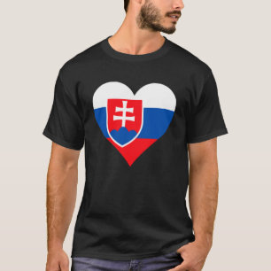 Slowakei - Flaggenschwerpunkt Slowakei Gift Liebe  T-Shirt