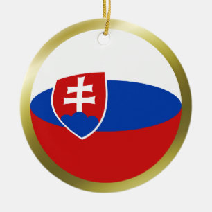 Slowakei-Flaggenverzierung Keramikornament