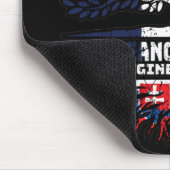 Slowakei - Französisch-Französisch-Tree-Roots-Flag Mousepad (Ecke)