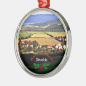Slowakei, frohe Weihnachten, Ornament Aus Metall (Links)