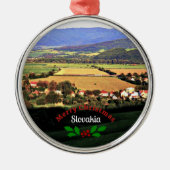 Slowakei, frohe Weihnachten, Ornament Aus Metall (Vorne)
