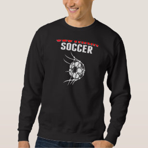Slowakei Fußballball im Netz  slowakische Fußballf Sweatshirt