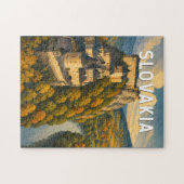 Slowakei Illustration Reise Kunst Vintage Puzzle (Horizontal)