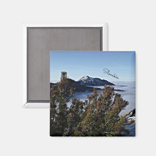 Slowakei im Winter Magnet (Vorderseite/Rückseite)