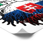 Slowakei - Irish Ireland Tree Roots Flag Poster (Ecke)