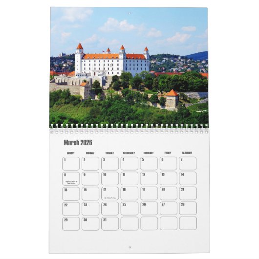 Slowakei-Kalender Kalender (Mär 2026)