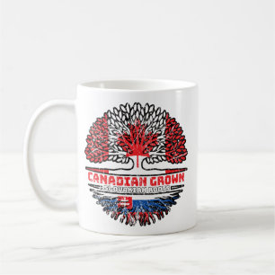 Slowakei - kanadische Baumrinde-Flagge für Kanada Kaffeetasse