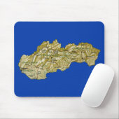 Slowakei-Karte Mousepad (Mit Mouse)