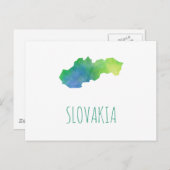 Slowakei-Karte Postkarte (Vorne/Hinten)